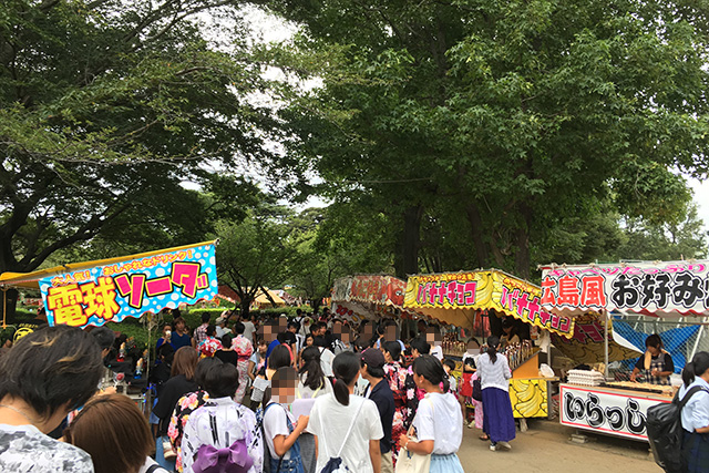 四街道ふるさと祭り屋台や花火の混雑を写真で解説！何時までに行く？