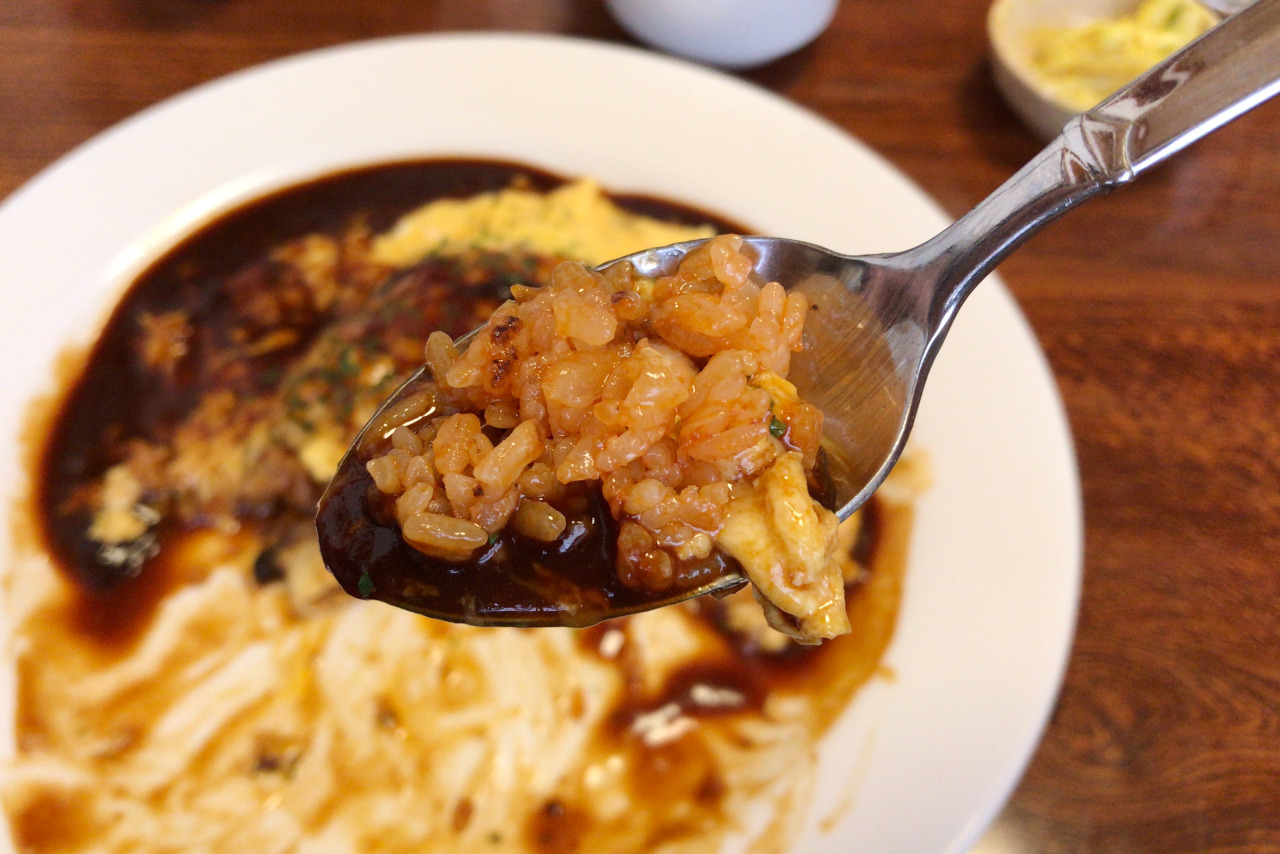 都賀のお座敷ダイニングカフェ醍醐 絶品ふわとろオムライスデミグラスソースはふわとろ感がとにかく半端ない！