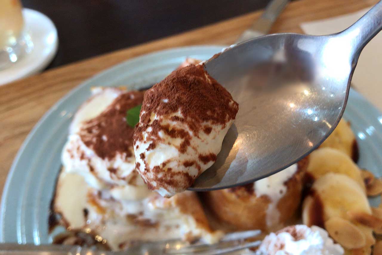 都賀駅前 Cafe食堂ハイダウェイ ティラミス好きに教えたい自家製マスカルポーネクリームの豆乳フレンチトーストが美味しすぎる