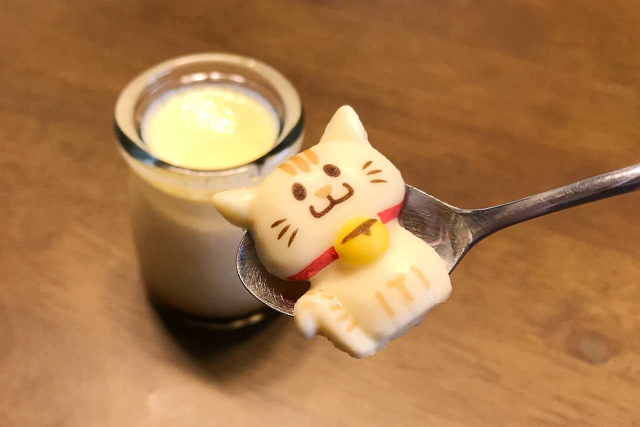 四街道IZUMINOの看板商品ねこたまプリンがしょいか〜ごで買える!可愛いだけじゃない素朴で味わい深いハイレベルプリン