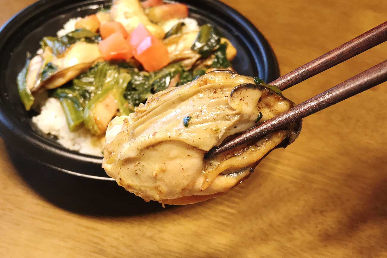 四街道カフェローマに牡蠣登場！ぷりぷりな巨大牡蠣が乗ったカキベー丼とカキとじ丼はどっちもテイクアウトOKな贅沢メニュー
