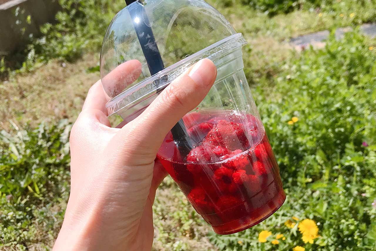 イコアスの大川園 リニューアルでカフェ登場!果実イン紅茶がベリー感満載で予想以上に贅沢すぎた