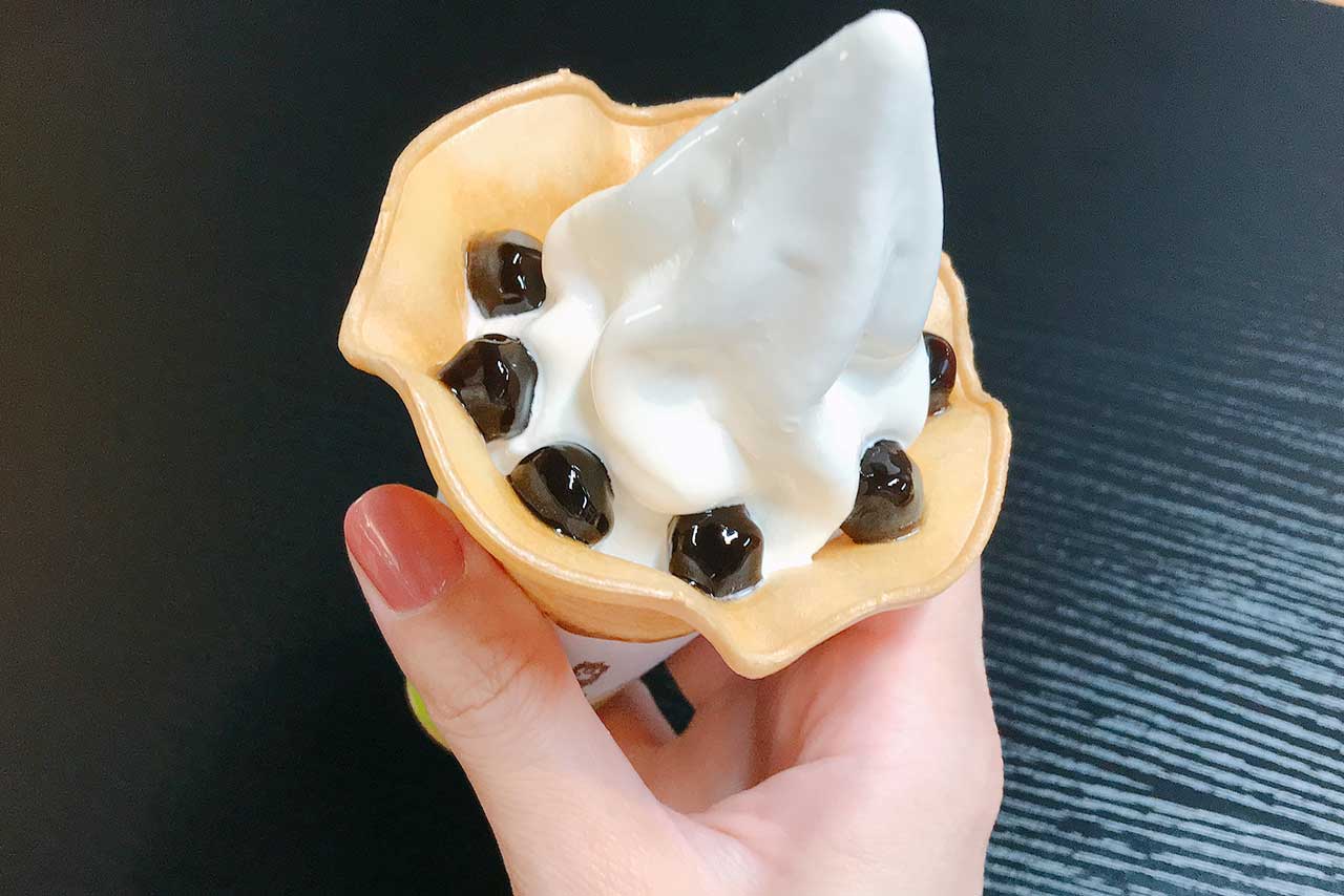 龍翔堂 四街道店の新商品はまさかのソフトクリーム！？台湾直輸入の本格タピオカが味わえる貴重なお店