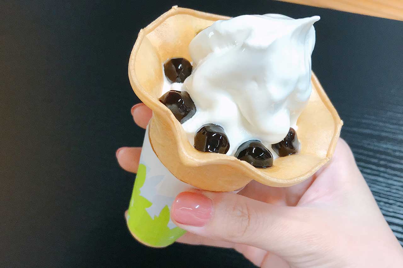 龍翔堂 四街道店の新商品はまさかのソフトクリーム！？台湾直輸入の本格タピオカが味わえる貴重なお店