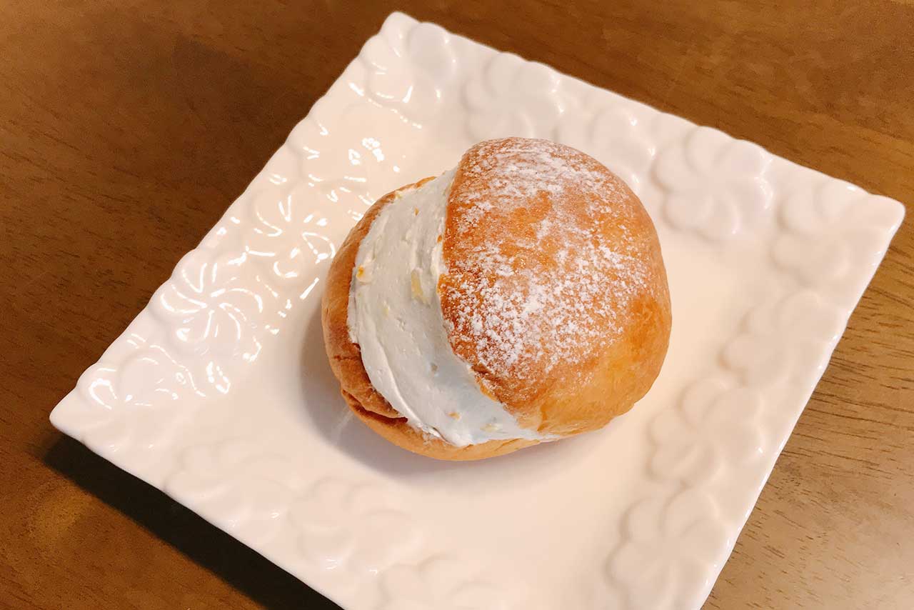 そごう千葉ポンパドウルでマリトッツォ発見!ヨーグルト×オレンジピールが爽やかな大人っぽい仕上がり