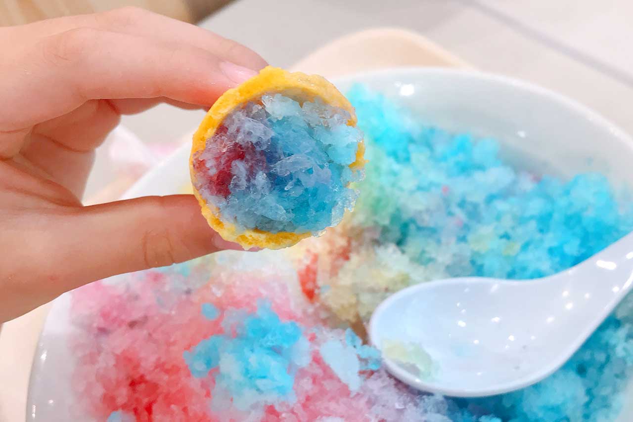 イトーヨーカドー「ポッポ」のかき氷丼が巨大すぎ!夏休みはこれで冷えて…いや、凍えてほしい!