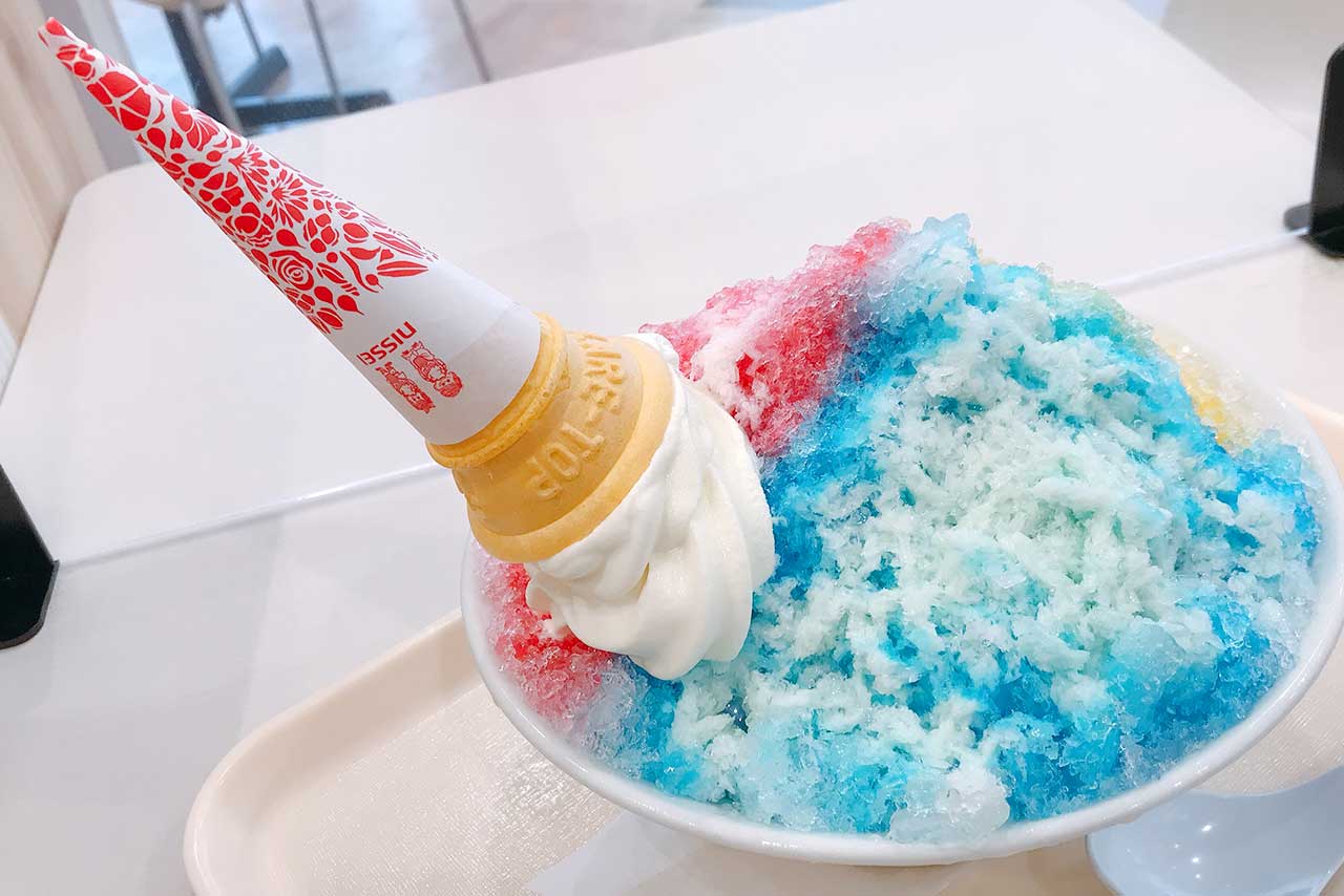 イトーヨーカドー「ポッポ」のかき氷丼が巨大すぎ!夏休みはこれで冷えて…いや、凍えてほしい!